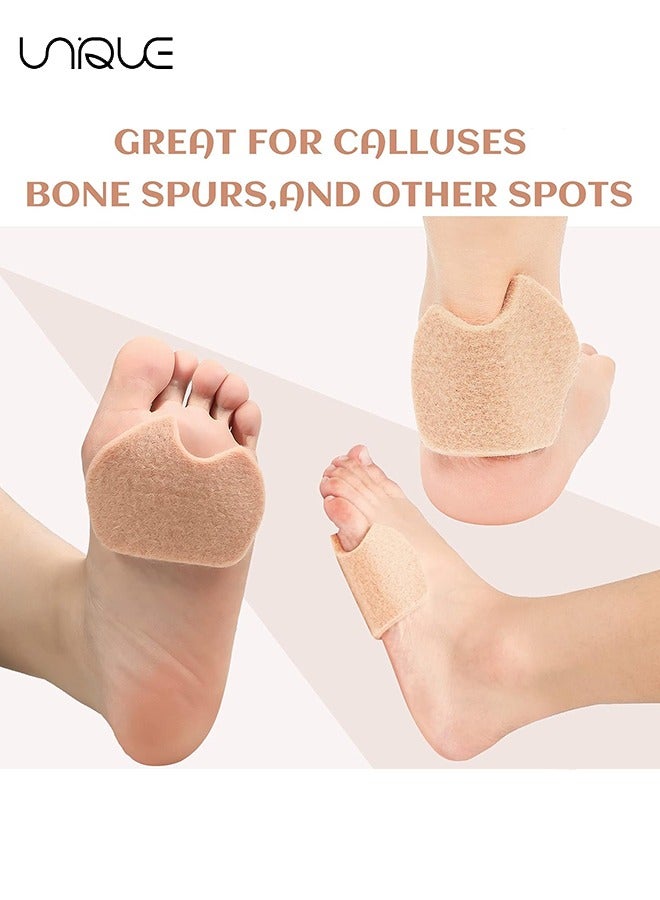 يونيك منصات القدم، 12 جهاز كمبيوتر شخصى وسادة القدم ذاتية اللصق للراقصة، منصات وسادة مقدمة القدم منصات التهاب السمسم لكرة القدمين الألم، وسادات وسادة مقدمة القدم للرجال والنساء الرقص تخفيف الآلام (البيج) - Image 4