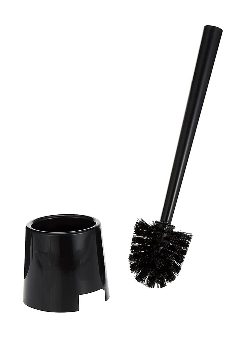 Generic 2 piece Toilet Brush Cleaner With Holder Black  - Image 3