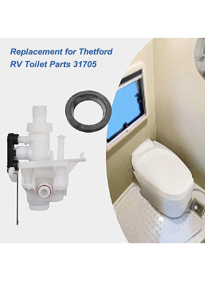 Generic - RV Toilet Water Valve Replacement Kit Replacement for Thetford Aqua Magic V High and Low Model RV Toilet Parts 31705, 31688 31687 31683 - Image 1