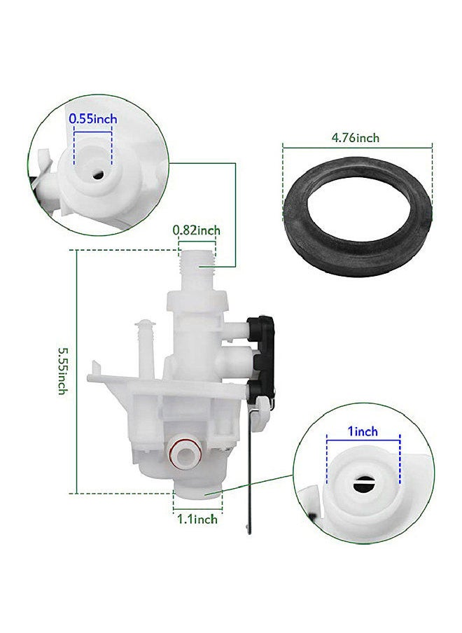 Generic - RV Toilet Water Valve Replacement Kit Replacement for Thetford Aqua Magic V High and Low Model RV Toilet Parts 31705, 31688 31687 31683 - Image 1