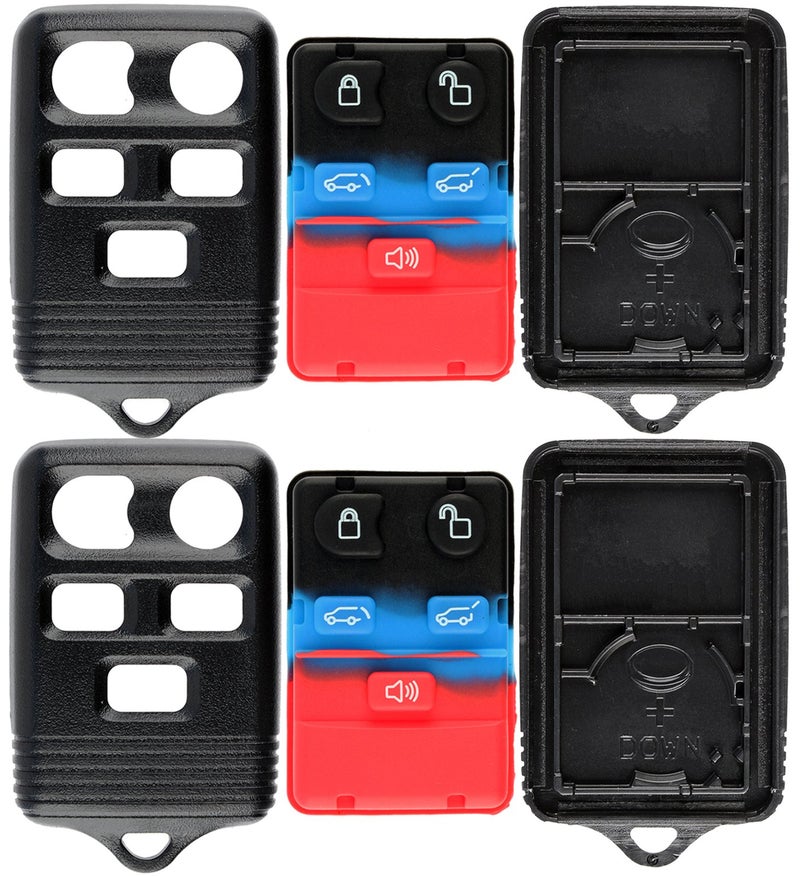 KeylessOption Keyless Remote Key Fob Case Shell for Ford Expedition Navigator CWTWB1U551 (Pack of 2) - Image 2