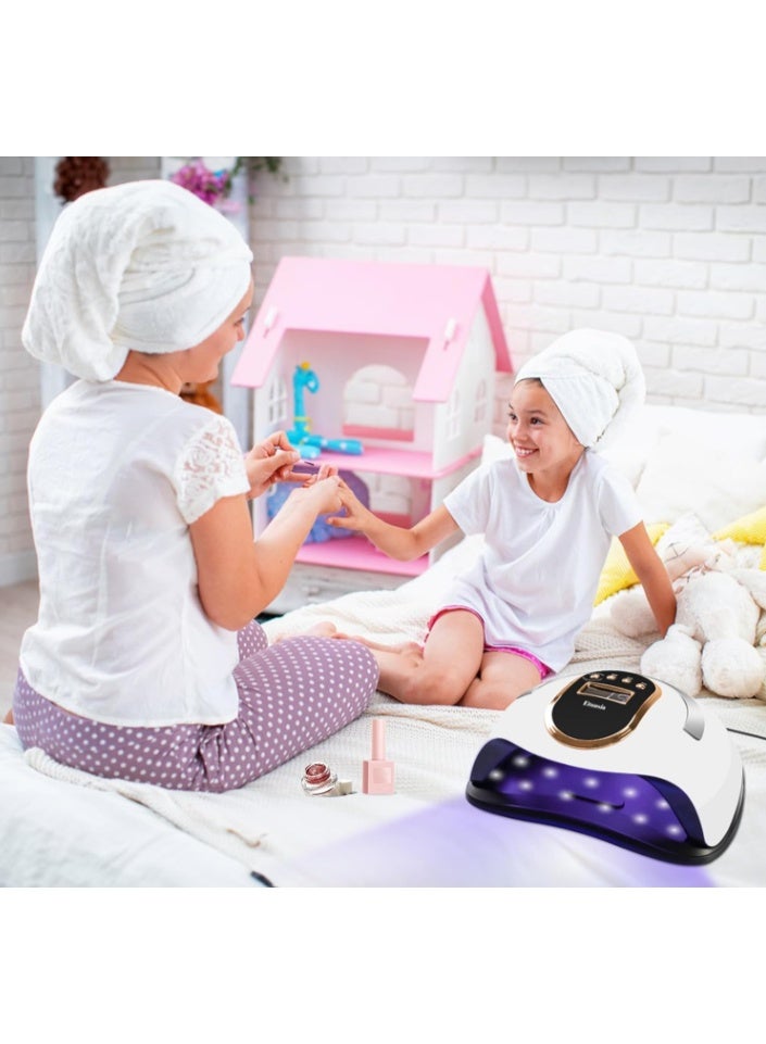 مجفف أظافر SML أبيض وردي 180 واط HK SML S1 عالي الجودة الأكثر مبيعًا طلاء أظافر جل LED سريع التجفيف - Image 5