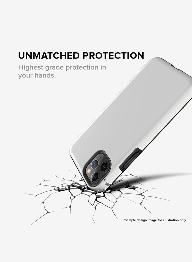 Stylizedd Monogram Tough Cover for Apple iPhone 11 Pro Max Case Custom Initials Letter Floral Pattern Tough Pro Dual Layer hybrid PC inner TPU protection Alphabet- Q (Grey) - Image 5