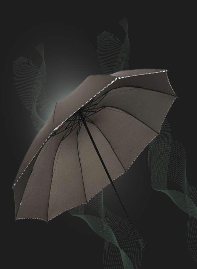 KEKEMI 3 Fold Manual Plain Sun & Rain Umbrella for Men & Women (Pack of 1) - Image 4