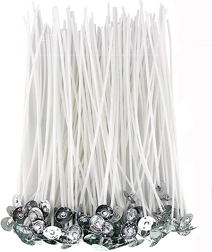 PXBBZDQ 8" Cotton Candle Wick 100 Piece Pre-Waxed Candle Wicks for Candle Making,Thin Lx Wicks - Image 1