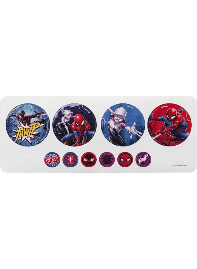 SMD Marvel Spider-Man Auxiliary Headphones with Stickers | Wired kids headphones featuring Spider-Man design, aux connectivity, soft ear cushions, adjustable headband, and stickers for customization - Image 4