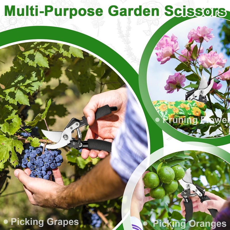MAKINGTEC Professional Titanium Garden Secateurs – Bypass Pruning Shears, Garden Scissors & Pruners for Branches, Hedges, and Flowers - Image 4