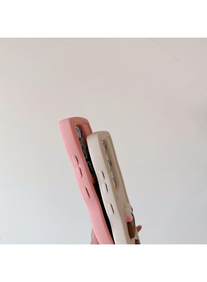 اس-توب جراب لهاتف Samsung Galaxy A52 4G / 5G / A52s جراب هاتف TPU برسومات فم السجق الكرتونية مع سلسلة من الخرز - Image 4