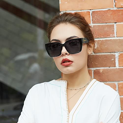 Face Shadow Polarized Sunglasses Over Glasses for Women Men, Fit Over Glasses Sunglasses Square Oversized Sunglasses UV Protection Lightweight - Image 2