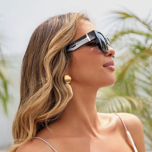 Face Shadow Polarized Sunglasses Over Glasses for Women Men, Fit Over Glasses Sunglasses Square Oversized Sunglasses UV Protection Lightweight - Image 3