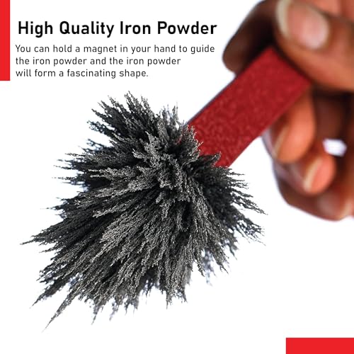 EISCO Fine Iron Filings (100g) | Easy Sprinkle Magnetism Science Experiment Kit | Perfect for Classroom Projects, Physics Activities, STEM Learning, and Educational Fun for Kids and Adults - Image 3