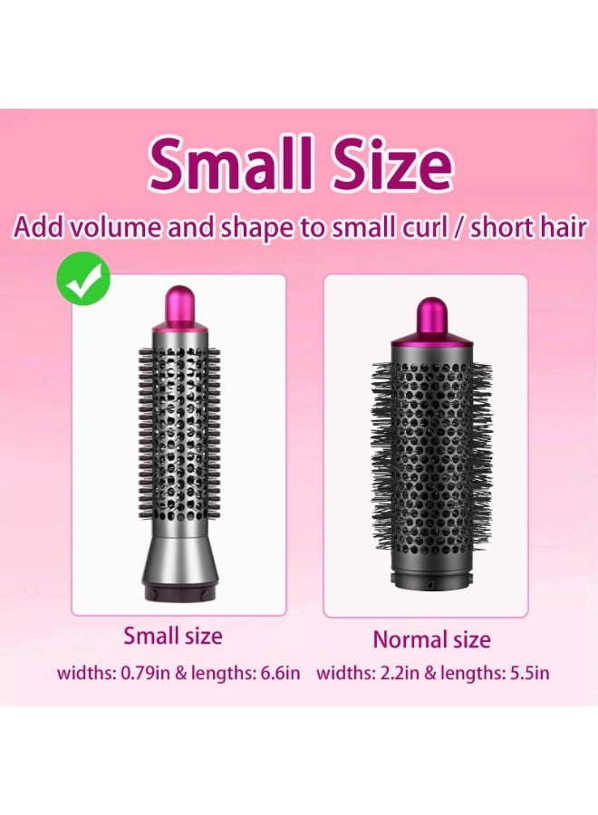 KISSUN Round Volumizing Brush for Dyson Airwrap Attachments Bigger Round Brush Attachment for Dyson Air Wrap Styler, Fluff up and Volumize for Styling (Rose) - Image 4