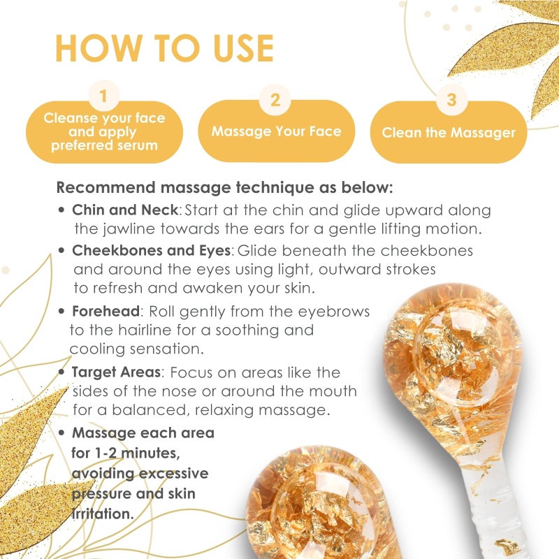 Lazzybeauty Ice Globes Facial Massage Tools, Cryo Cooling Ball for Face & Eye Relief, Beauty Spa Tool for Relaxing and Refreshing Skincare Routine - Image 5