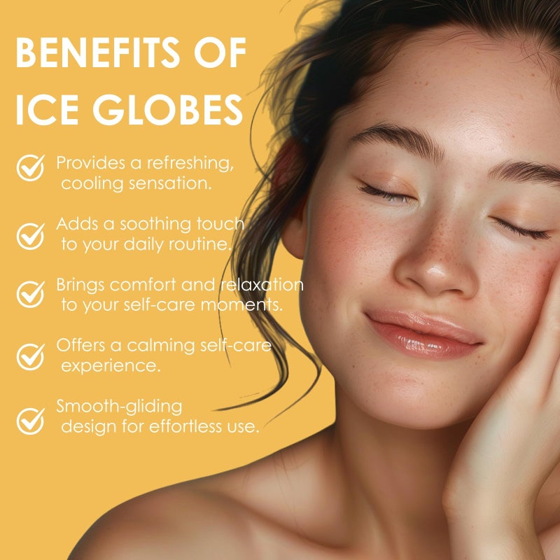 Lazzybeauty Ice Globes Facial Massage Tools, Cryo Cooling Ball for Face & Eye Relief, Beauty Spa Tool for Relaxing and Refreshing Skincare Routine - Image 4