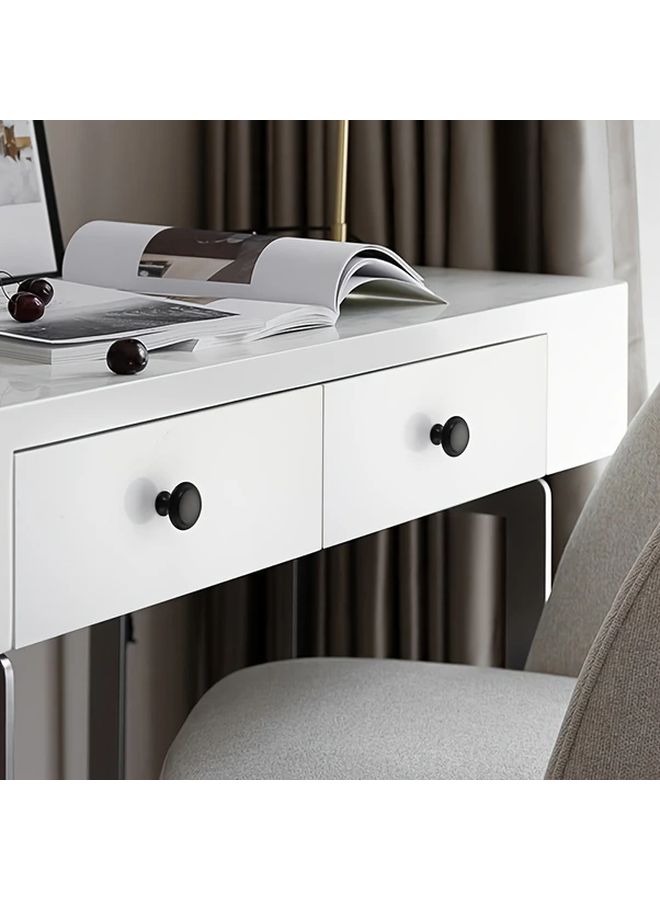 Modern Black Cabinet Handles 8pcs Matte Metal Knobs Easy Install Drawer Hardware - Image 5