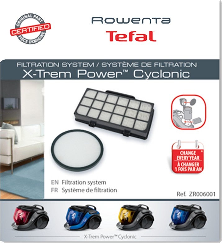 Rowenta X-Trem Power Compatible Hepa Filter Maintenance Kit ZR006001 (100% Imported Real HEPA)  - Image 2