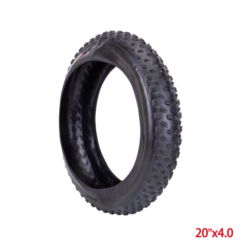 20 × 4.0 بوصة إطار دراجة بدينة قابل للطي - تقنية مضادة للثقب إطار أسود للشاطئ والثلج والطرق الوعرة - Image 1