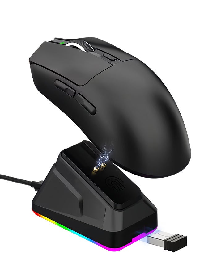 MAANGE Wireless Gaming Mouse HighSpeed  63g Lightweight 30K DPI Optical Sensor Gen 8 Programmable Controls Classic Black - Image 1