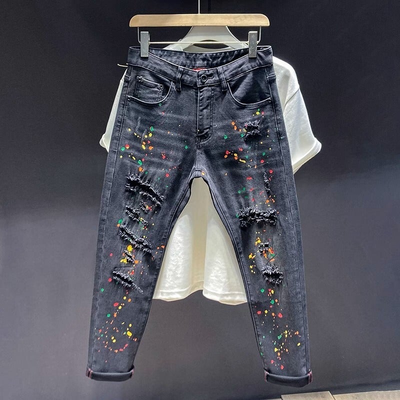 Unisex Casual Daily Denim Jeans - Image 1