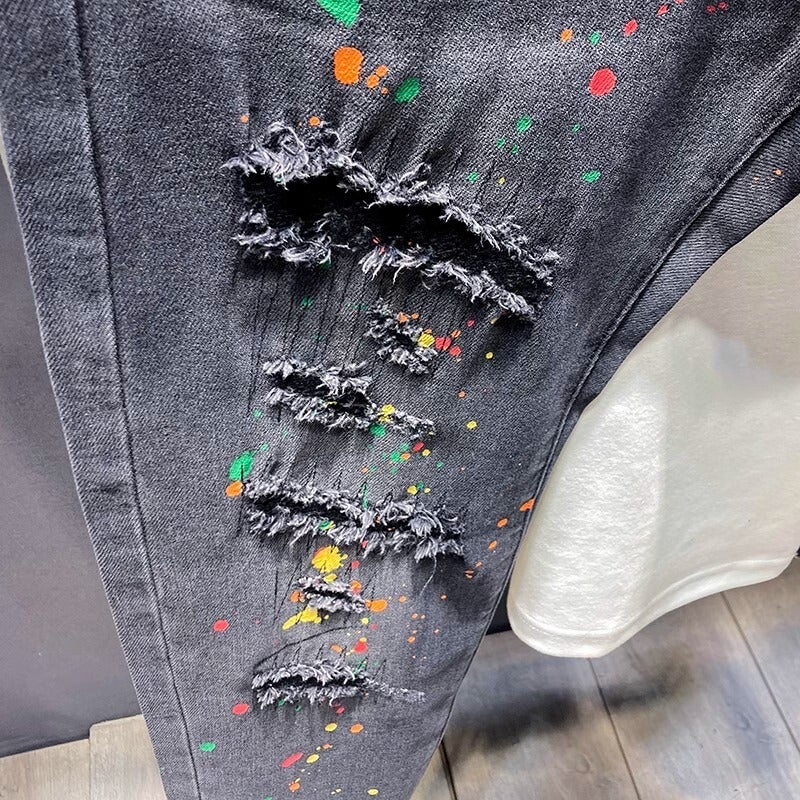 Unisex Casual Daily Denim Jeans - Image 5