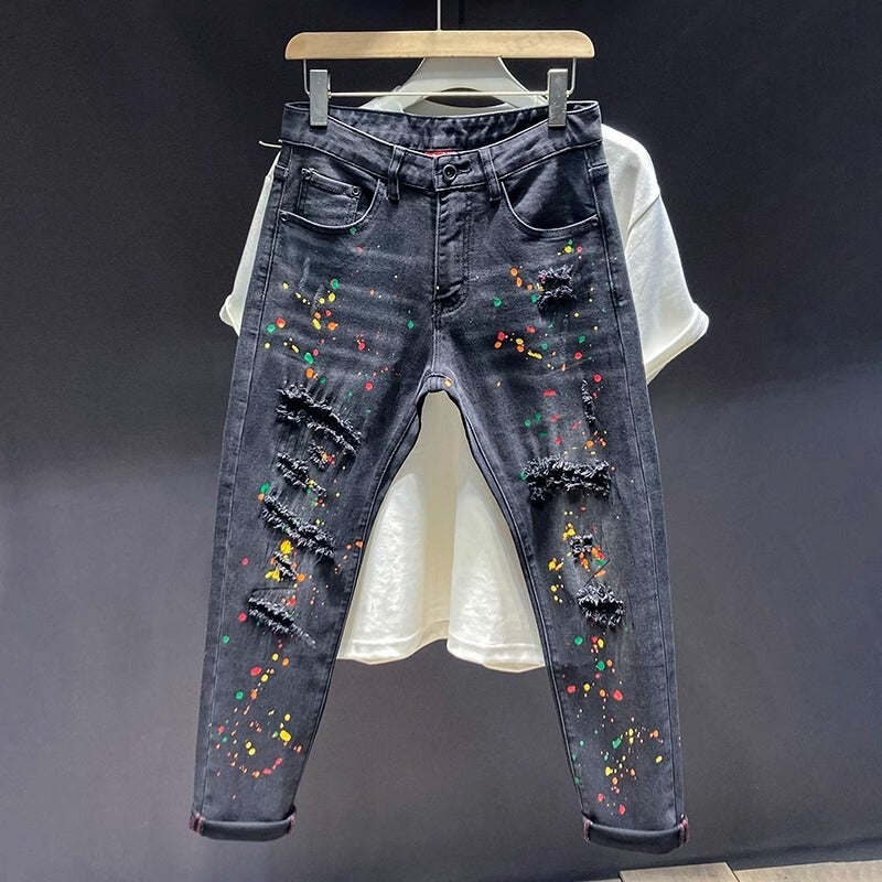 Unisex Casual Daily Denim Jeans - Image 2