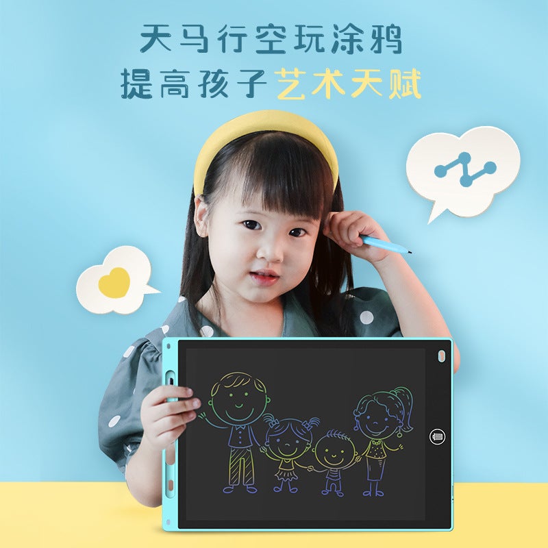 لوحة كتابة LCD ملونة بحجم 8.5 بوصة للأطفال لوح رسم إلكتروني لوح كتابة سبورة أطفال - Image 4
