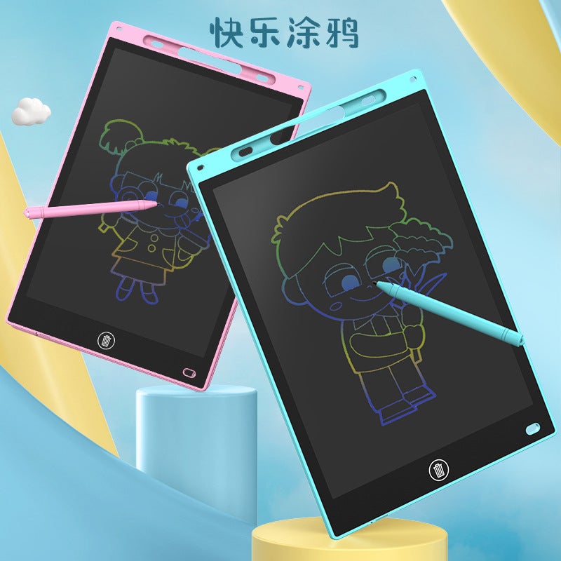 لوحة كتابة LCD ملونة بحجم 8.5 بوصة للأطفال لوح رسم إلكتروني لوح كتابة سبورة أطفال - Image 3