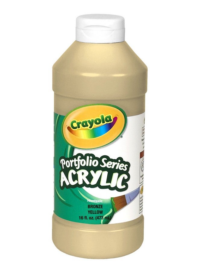 Crayola Portfolio Series 16Ounce Acrylic Paint Bronze Yellow Gold Pint (204016530) - Image 1