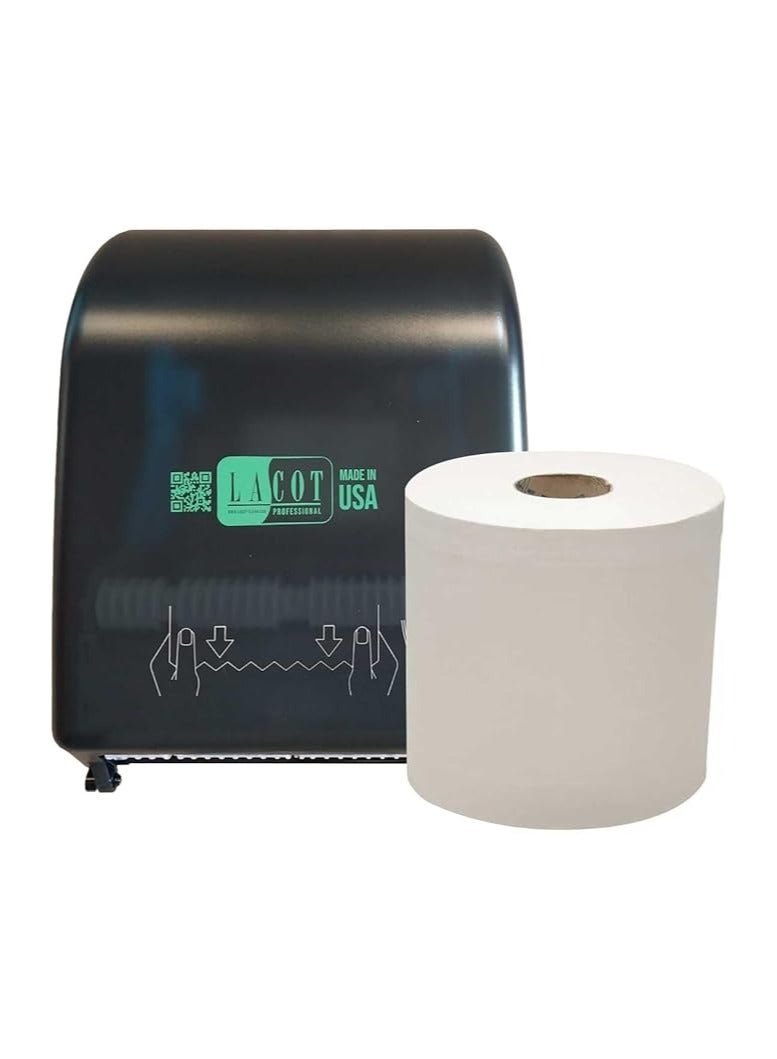 لاكوت LACOT Alwin Mechanical Dispenser Wall Mounted - White Made in USA - Image 1