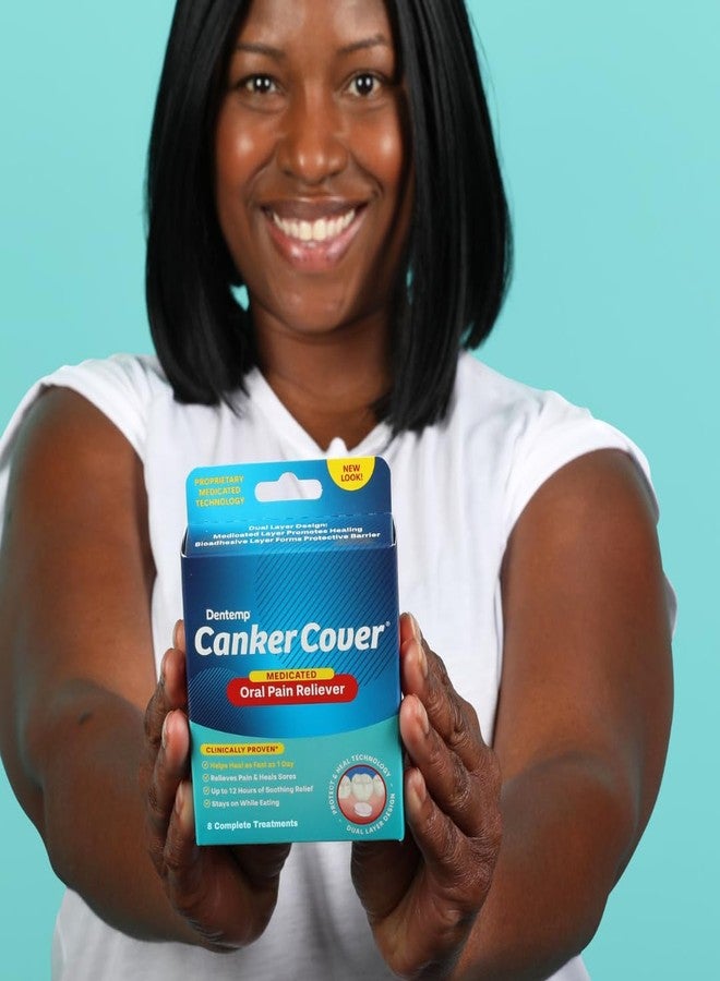Dentemp Canker Cover - Canker Sore Medicine Pain Reliever (8 Count) - Canker Sore Treatment to Relieve Canker Pain, Mouth Sores & Mouth Irritation - Fast Acting Canker Sore Relief Tablets for Adults - Image 5