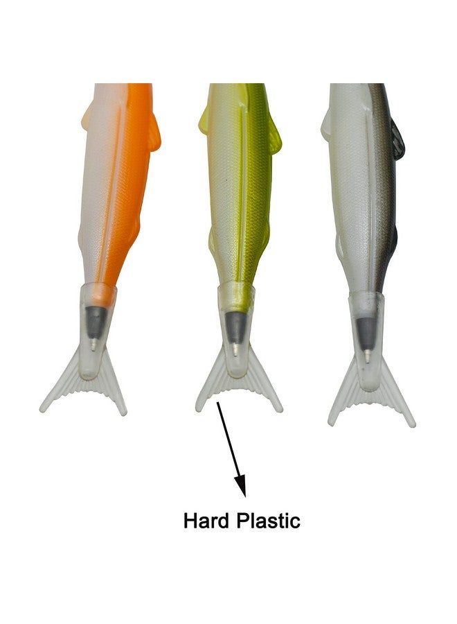 مايداهوي 6 قطع من أقلام الحبر الجاف على شكل سمكة أقلام مبتكرة بحبر أسود للمدرسة والمكتب والمنزل - Image 5