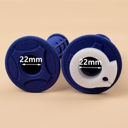Heymaillc 7/8" 22mm Twist Throttle Accelerator Handle Grip and Cable Set for 50cc 90cc 110cc 125cc SSR Coolster Apollo CRF50 Pit Dirt Bike Mini Bike Pocket Bike(Blue) - Image 4
