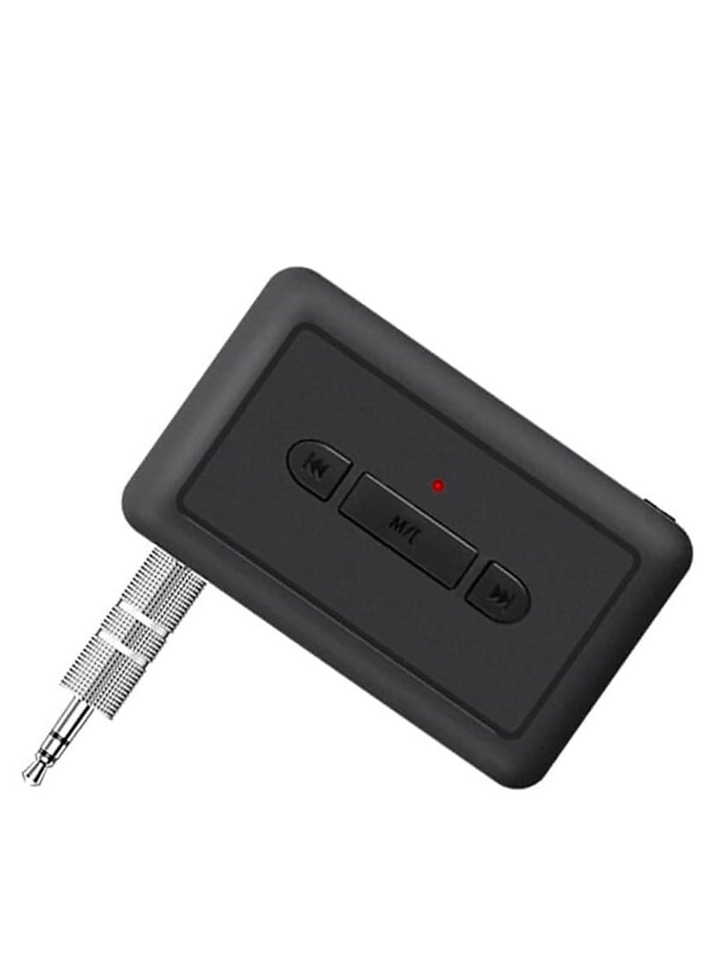 KASTWAVE Car Bluetooth AUX Adapter,Bluetooth 5.2 Receiver, 3.5mm Jack Hands-free Calls 2 in 1 Bluetooth Transmitter Receiver Supports U-Disk/TF Card Playback Adapter for Car Home Stereo/Speaker/Headphones - Image 1