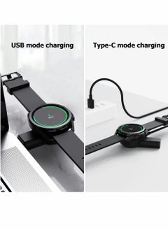 Excefore Samsung Galaxy Watch 5/4/3 Active 2 Charger USB Travel Cordless Wireless car Charger Keychain for Samsung Galaxy Watch5 Pro Watch4 Classic Watch3 Active & Active2 Accessories  - Image 3