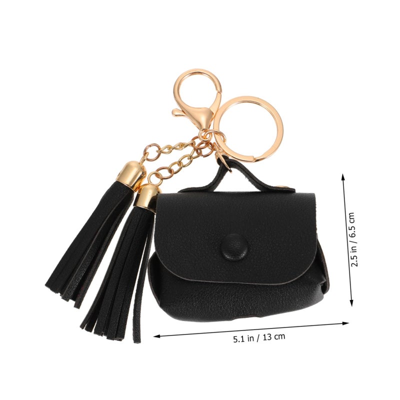 Tassel Headphone Case Cover Wireless Earpiece Protector Lightweight Shell Keychain Bag Accessory - Image 3
