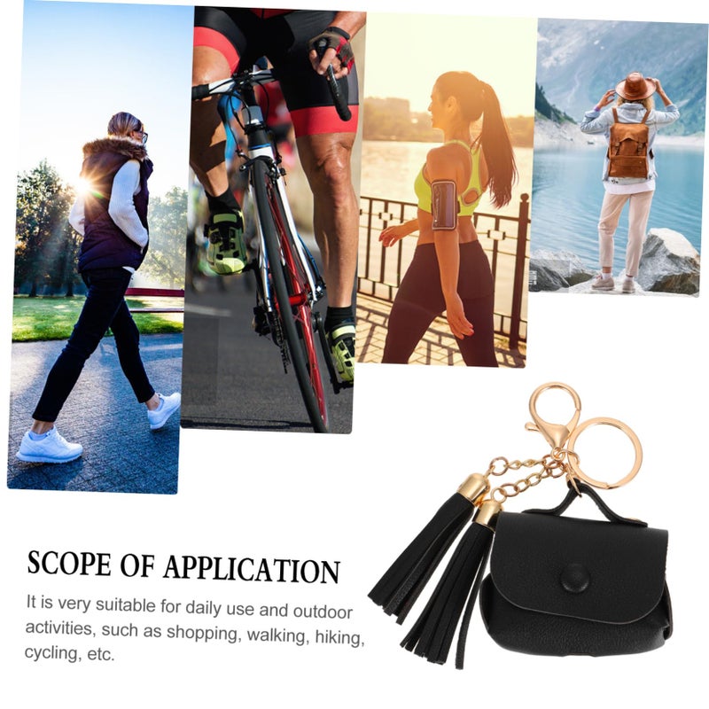 Tassel Headphone Case Cover Wireless Earpiece Protector Lightweight Shell Keychain Bag Accessory - Image 5