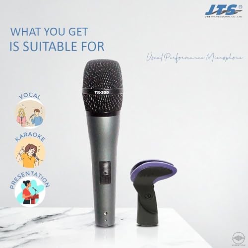 JTS TK-350 Cardioid Dynamic XLR Microphone Without Cable. - Image 5