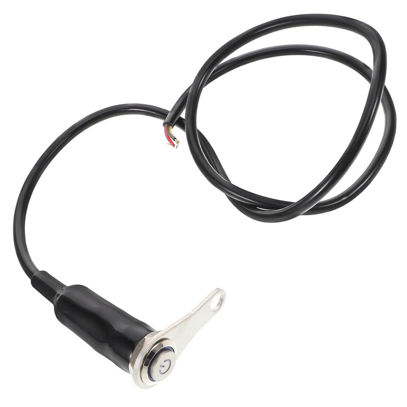 jojofuny Universal Motorcycle Kill Switch and Headlight Control Button with Stainless Steel Bracket, Waterproof Handlebar Switch for Motorbike and Scooter Safety, Blue Light Self-Locking - Image 1