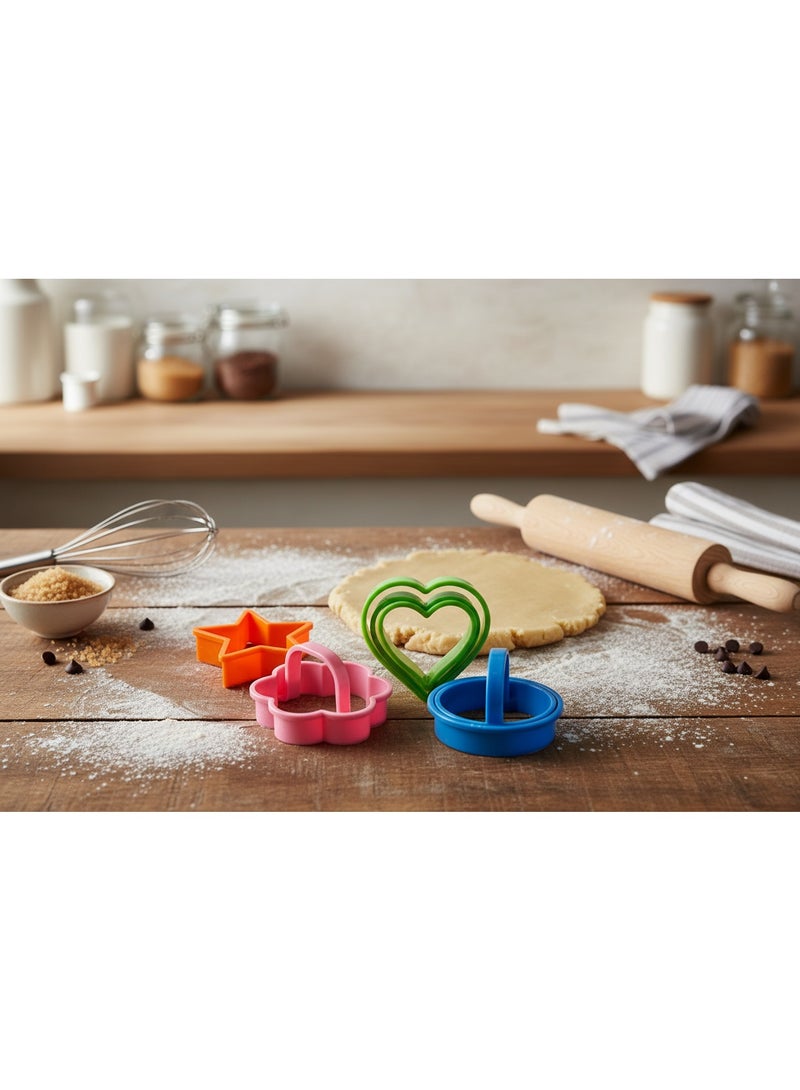 AKDC Baking Decorating Set4-Piece Cookie Cutter Set for Cookies, Bread & Sandwiches - Image 2
