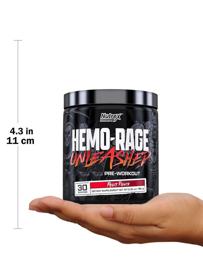 Nutrex Research - Hemo-Rage Pre-Workout - Fruit Punch - (180g) - Image 1