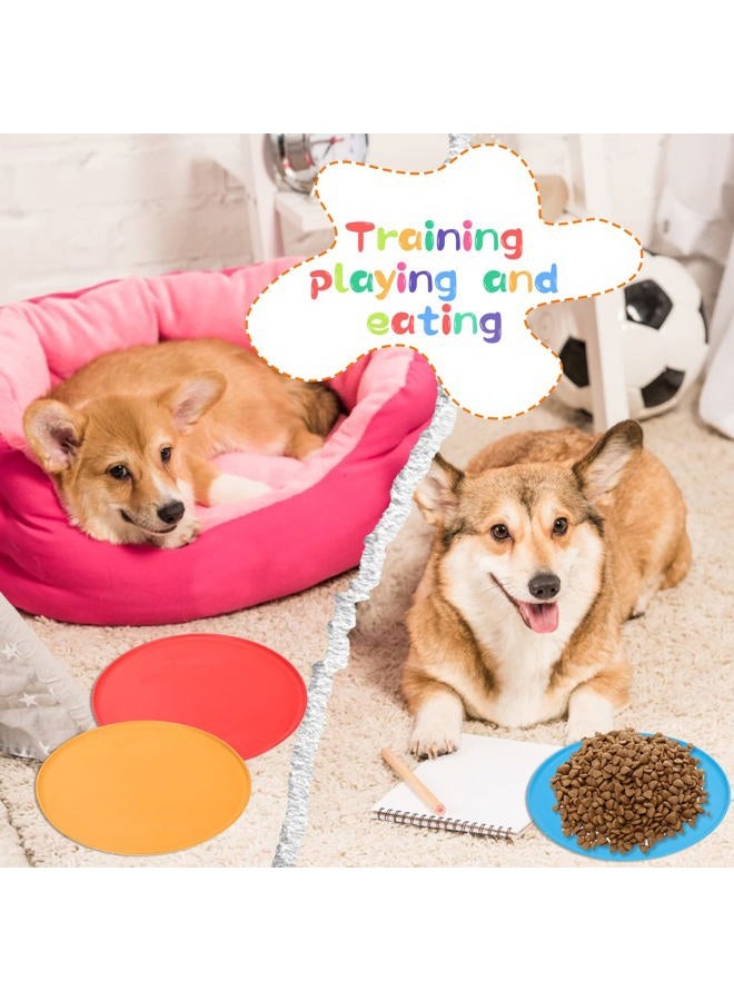 Vinsot 28 Pcs Flying Discs for Kids Soft Rubber Flying Disc Dog Flying Disc Toy Colorful Disk Flyer Toy for Children Pets Dogs for Backyard Lawn Games Sports Party Favors, 7 Colors - Image 4
