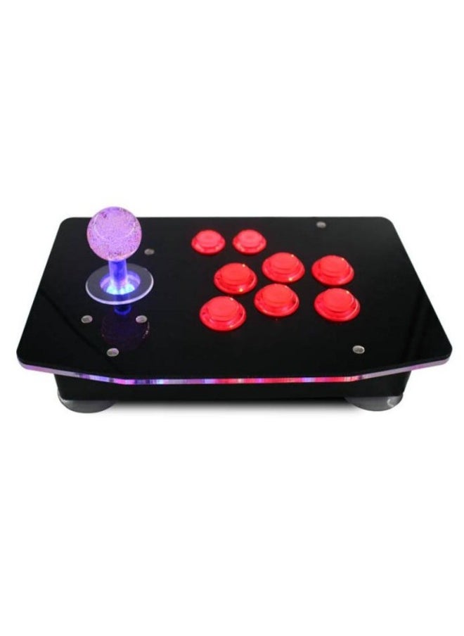 Generic Street Ba 6 Arcade Joystick Android Mobile Phone USB Fighting King Of Fighters 97 Game Joystick Supports Computer Notebook-Product Color:02 Crystal Glare Android Joystick  - Image 1