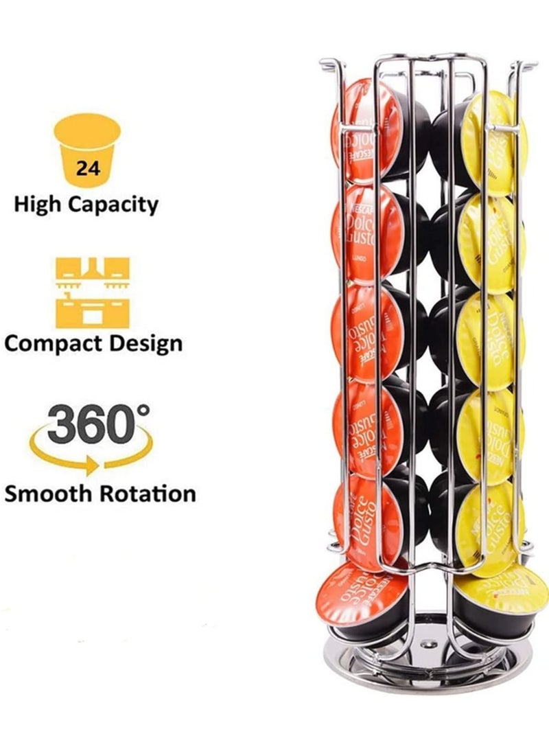 بلومنغ تايم حامل كبسولة من الفولاذ المقاوم للصدأ لتخزين 24 كبسولة قهوة - Image 5