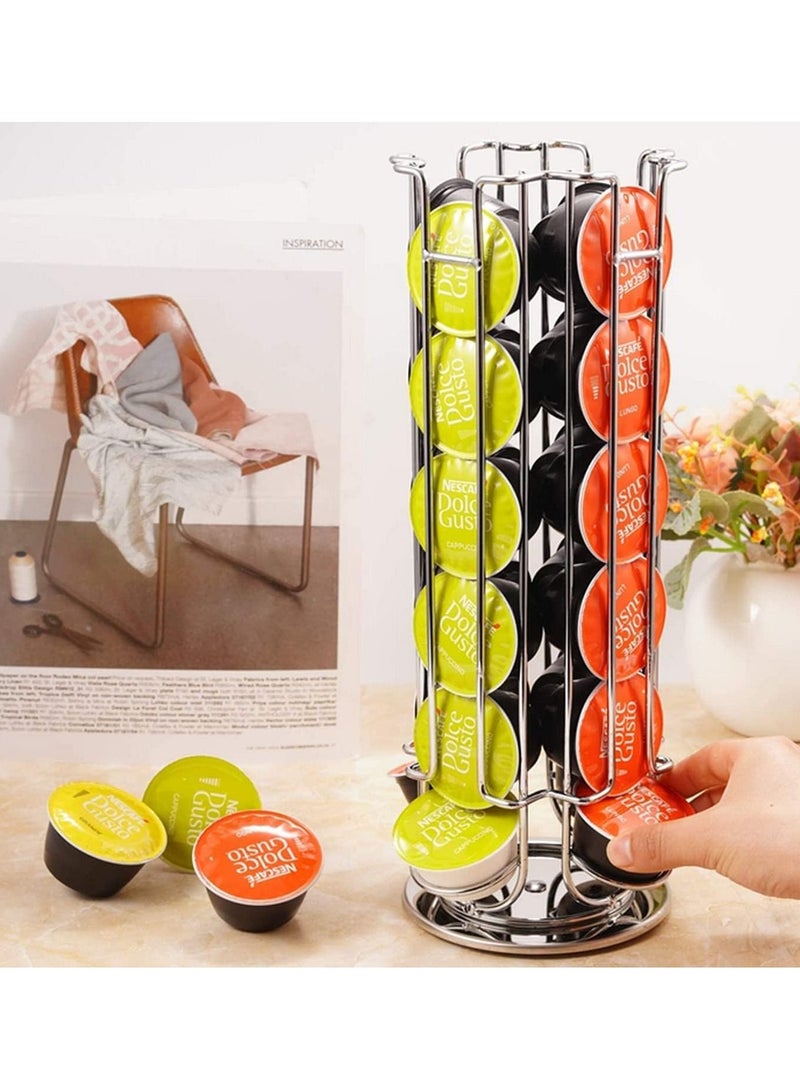 بلومنغ تايم حامل كبسولة من الفولاذ المقاوم للصدأ لتخزين 24 كبسولة قهوة - Image 3