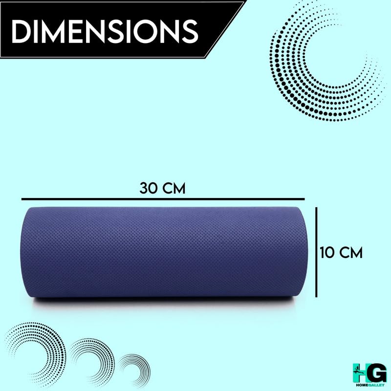 HOMEGALLEY Foam Roller for Exercise and Deep Tissue Massage Roller, Gym Exercise Roller, Workout Foam Roller for Knee Exercise and Pain Relief, Myofascial Release Roller for Back pain - 30 Cm Navy Blue - Image 3