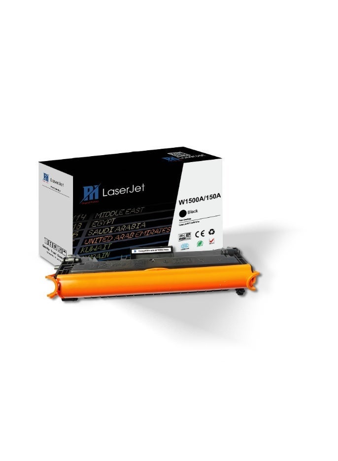 بي أتش PH 150A Compatible Black Toner Cartridge With Chip Replacement for W1500A– High Yield Laser Printer Toner - Image 1
