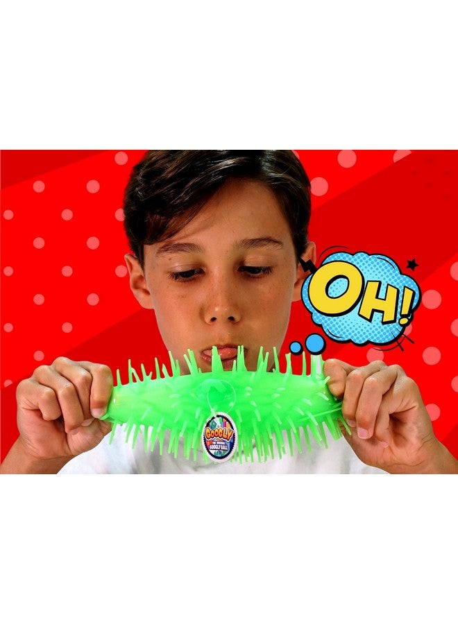 جا-رو كرة مطاطية منفوخة من جا-رو (١٢ قطعة متنوعة) - مجسات ناعمة ومرنة. لعبة فيدجيت ملونة للأطفال. كرات علاجية ومستلزمات هدايا الحفلات ٢٢١٦٣-١٢ قطعة. - Image 4