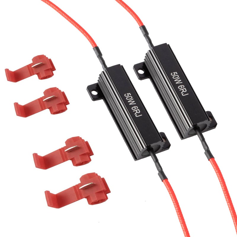 مقاومات تحميل iBrightstar 50W 6ohm لإصلاح لمبة LED ووميض إشارة الانعطاف السريع