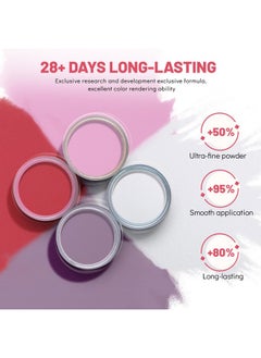Aokitec Dip Powder Nail Kit Starter With Dip Build Powder, White Pink Red Glitter 8＋1 Colors Dipping Powder Liquid Set With Base/Top Gel Activator For French Nail Manicure Art Salon  - Image 2