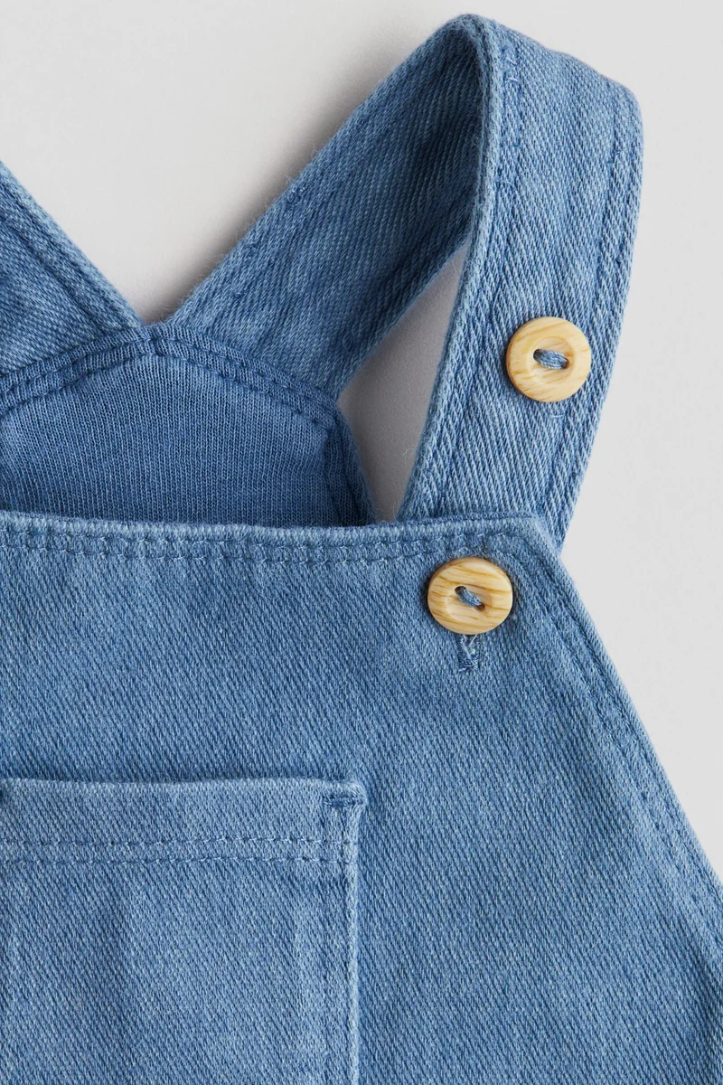 H&M 2-Piece Dungarees And Bodysuit Set